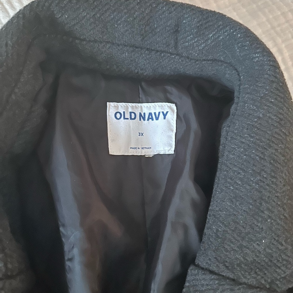Old Navy Oversized Belted Coat in Heather Gray- 3X - Picture 6 of 9